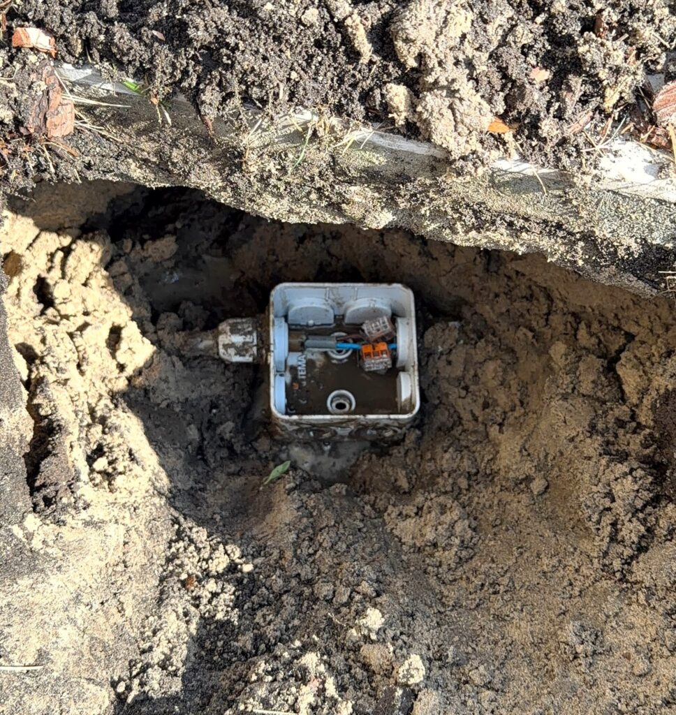 Elektrische storing veroorzaakt door water